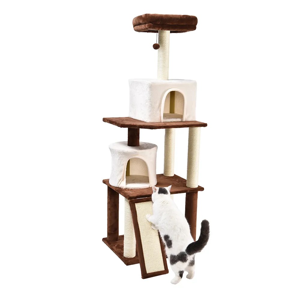 Large Cat Tree Condo 66 Inch Cat Climbing Tree House Petstar
