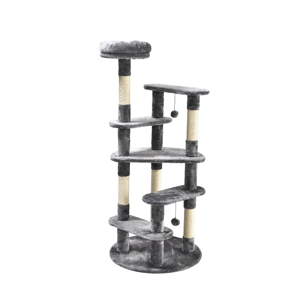 53 Inch Cat Tree Large Platform Heavy Duty For Large Cats Petstar