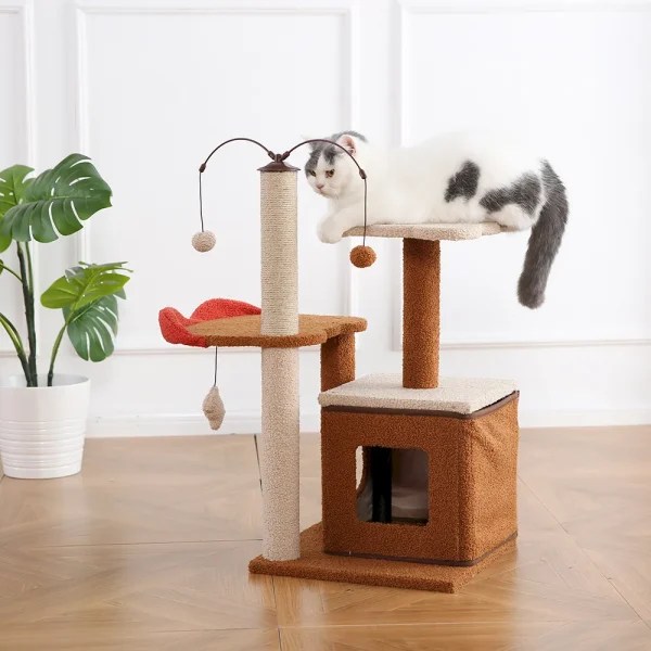 Easy Diy Cat Condo Plush Cat Tree Factory Petstar