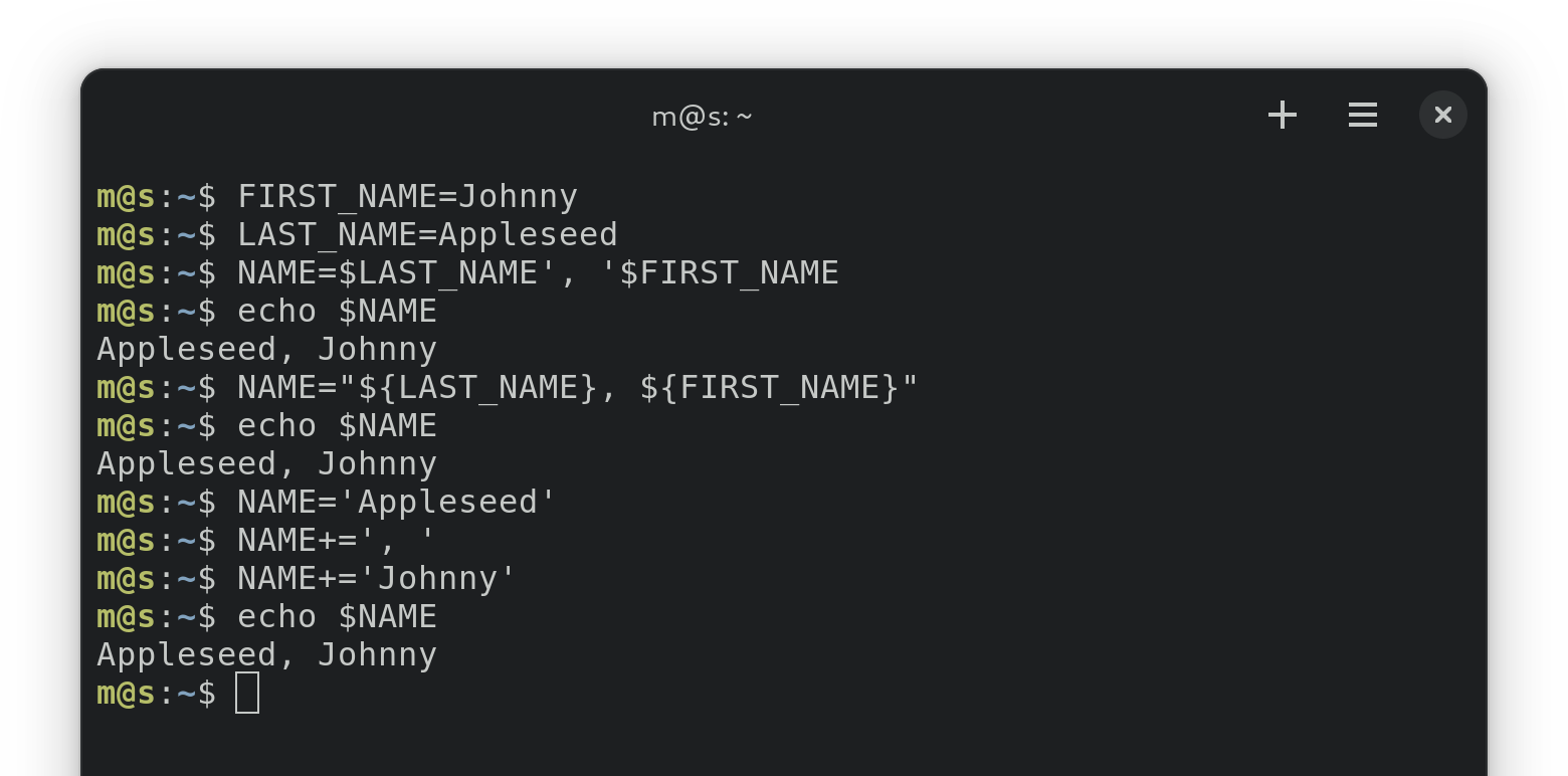 Concatenate Strings Linux Command at Charles Halsey blog