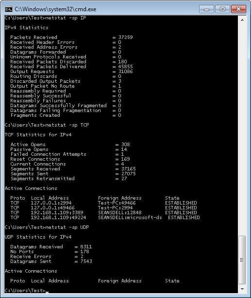 Using Netstat Command to Monitor Network Traffic