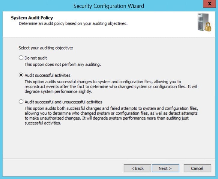 Using the Windows Server Security Configuration Wizard Part 1