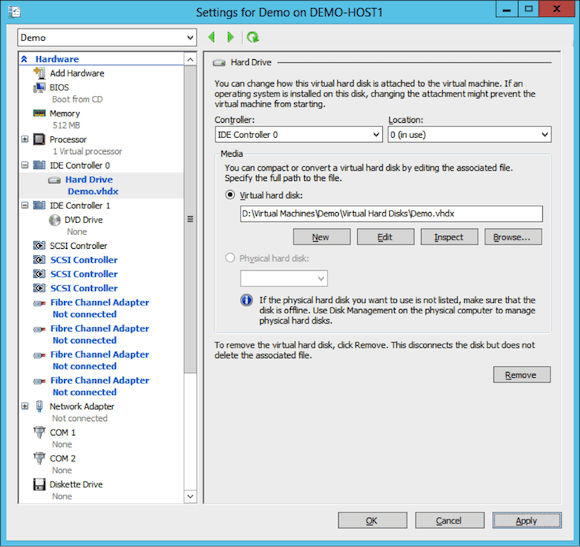Planning HyperV Virtual Machine Storage