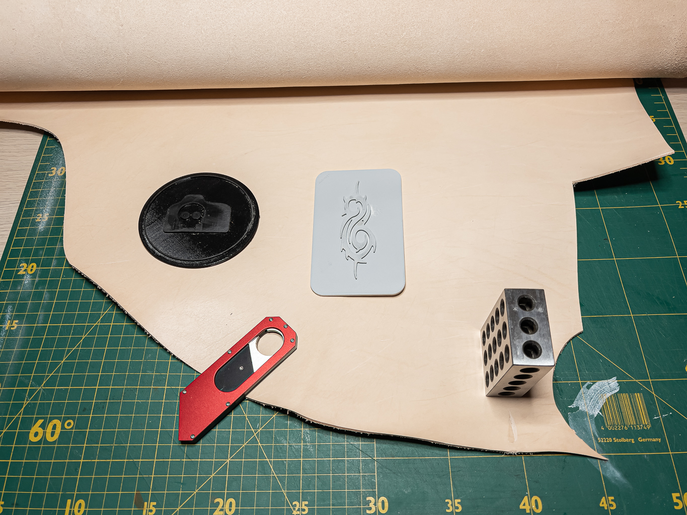 3D printed leather stamps Petri Damstén