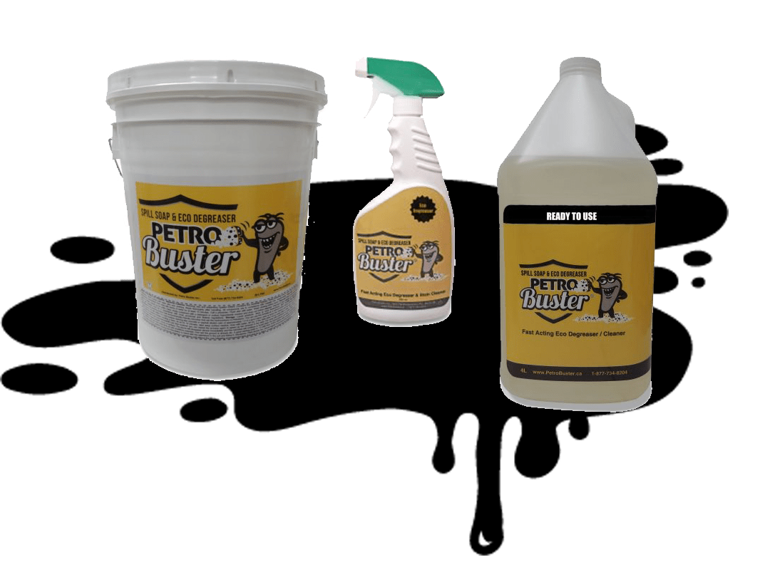 Clean Oil, Diesel, or Gas Spills and Stains Petro Buster