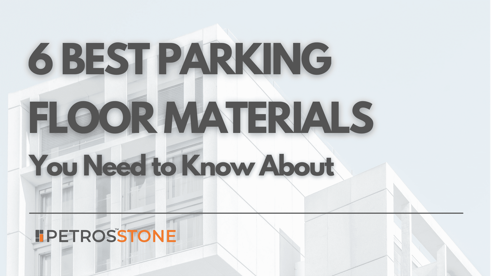 7 Best Parking Flooring Materials in India Ultra Strong & Durable