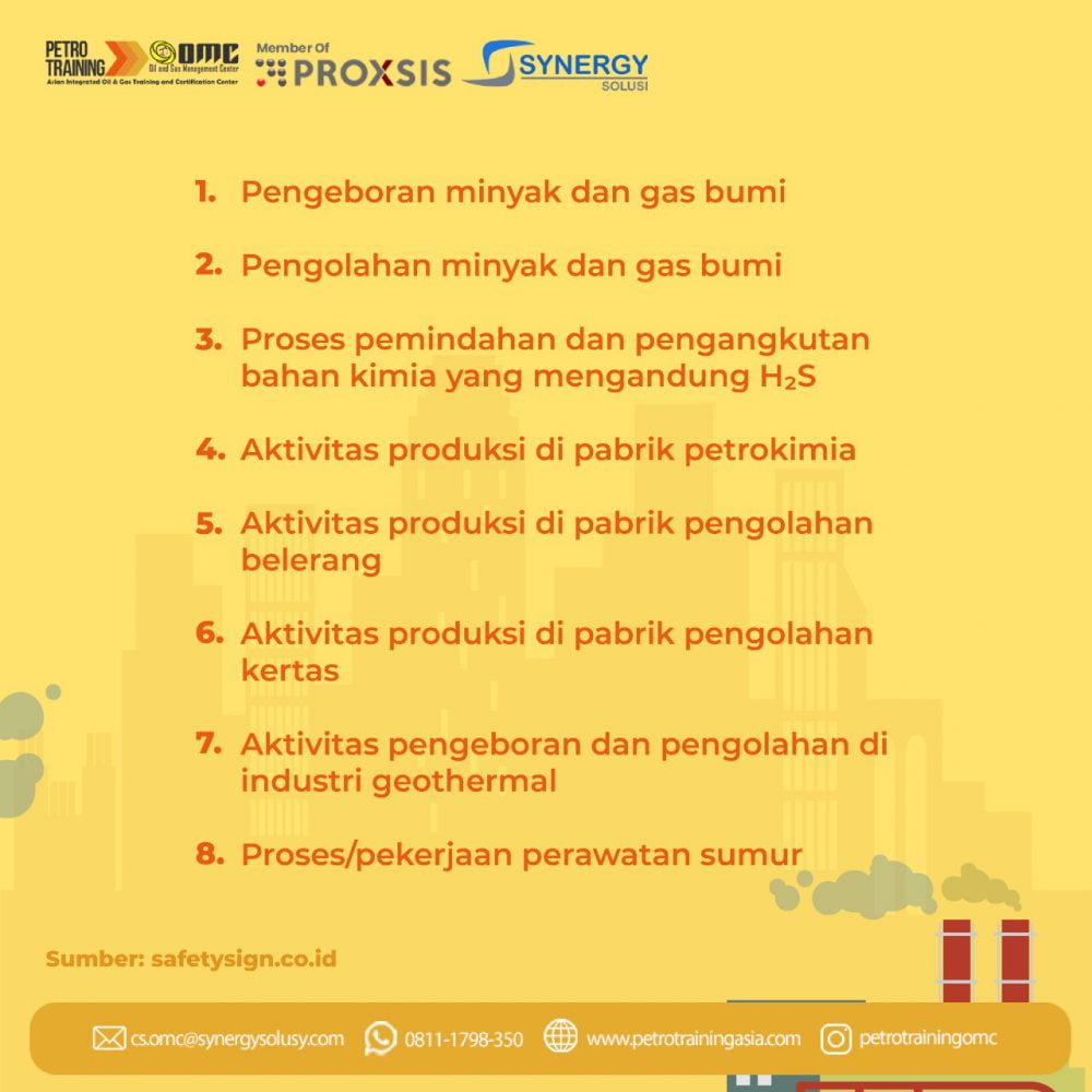 Kegiatan Industri Apa Saja yang Dapat Menghasilkan Gas H2S? Petro Kegiatan Industri Apa Saja yang Dapat Menghasilkan Gas H2S? Petro