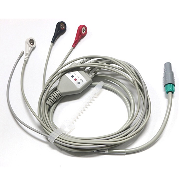 ECG Cable, built together with rectal temperature sensor ( Veterinary