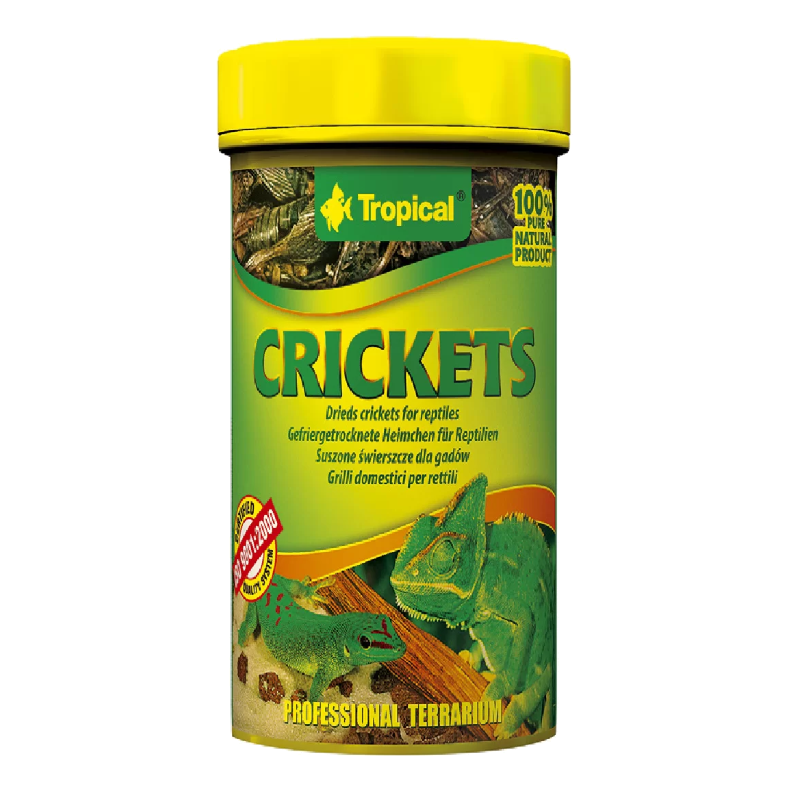 tropical dried crickets for reptiles pets cart