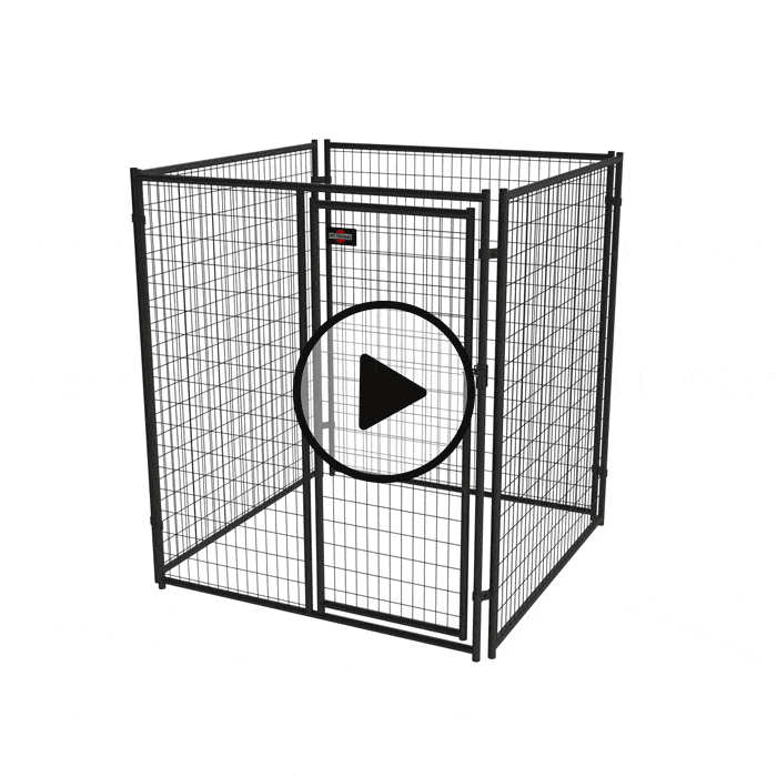 6ft H x 5ft W Welded Steel Kennel Gate Pet Kennels, Crates, Playpens
