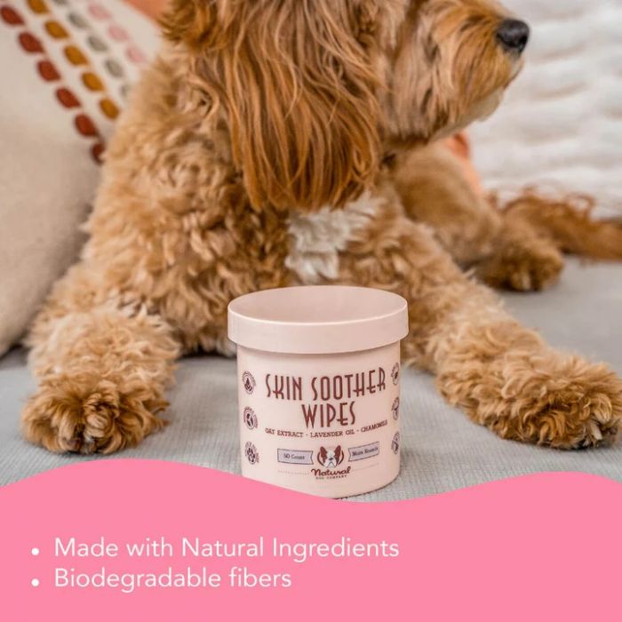 NATURAL DOG SKIN SOOTHER WIPES Pets For All