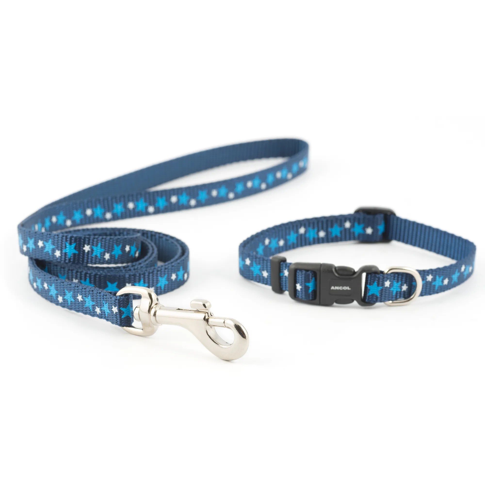 Ancol Puppy Collar & Lead Set Blue Stars Pets Plus Pet Shop Cork