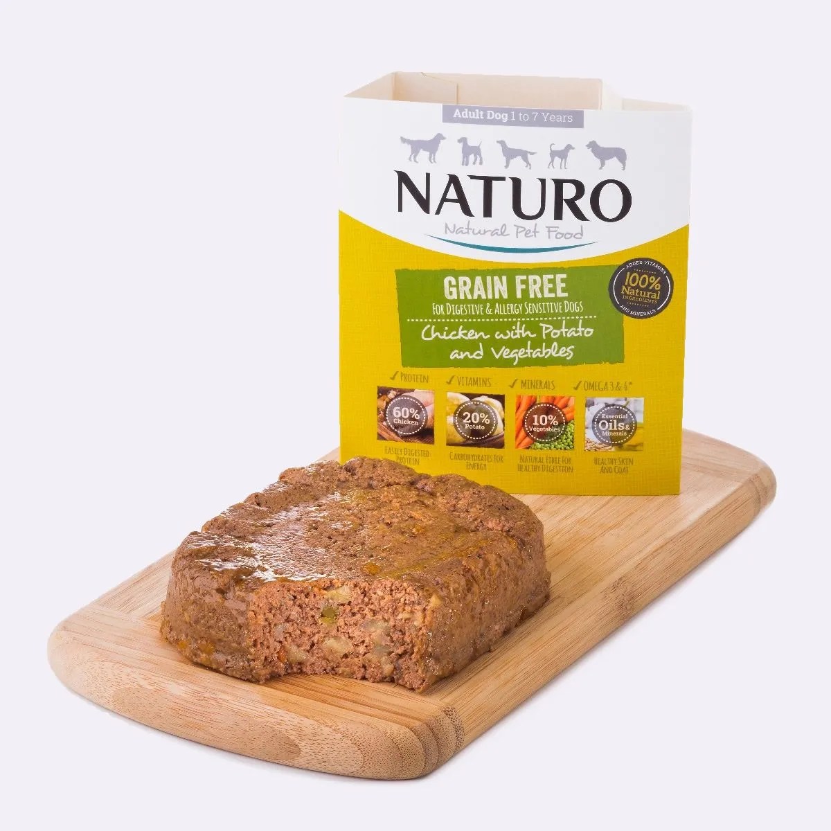 Naturo Grain Free Wet Dog Food Chicken 400g Pets Plus