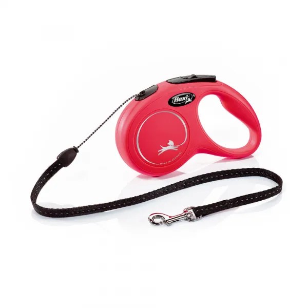 Flexi Retractable Dog Lead Cord Red Pets Plus Pet Shop Cork