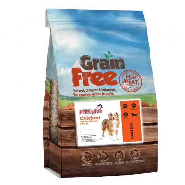 Pets Plus Grain Free Adult Dog Food Chicken Pets Plus