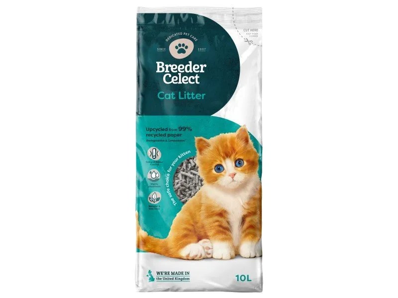Breeder Celect Cat Litter 10L Pets Plus
