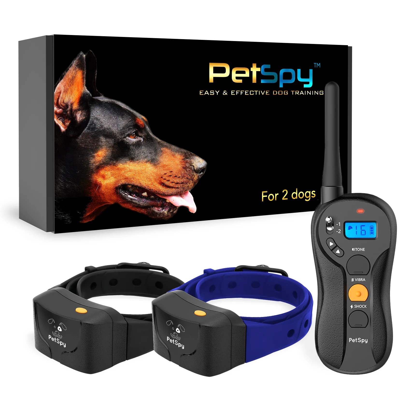 2 Dog Training Collars Best shock collar for pitbull & Best shock