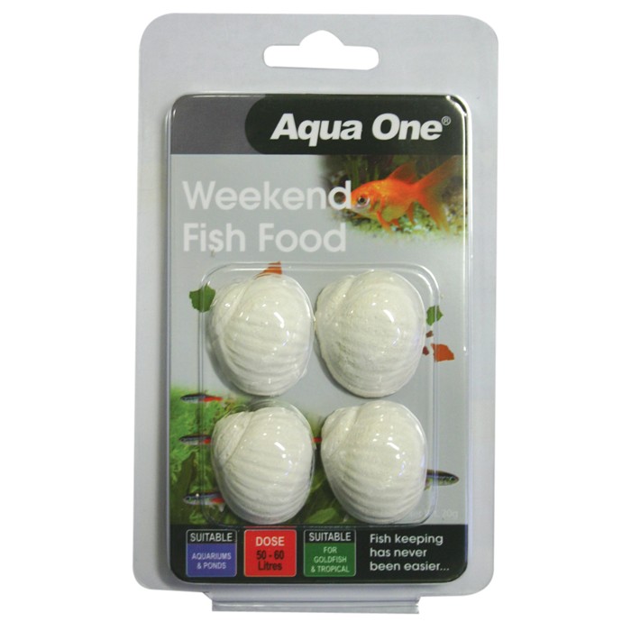 AQUA ONE WEEKEND FISH FOOD 20G Pets Warehouse Penrith