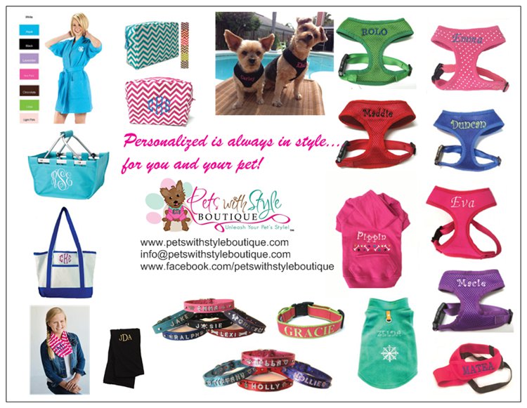 Pets With Style Dog Boutique Catalog, Personalized products for Pets