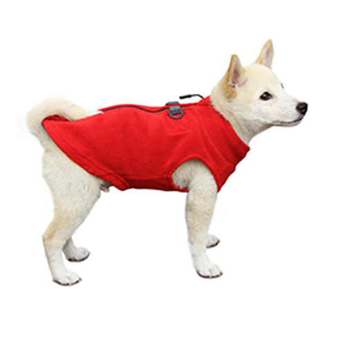 Gooby dog fleece zip up coat