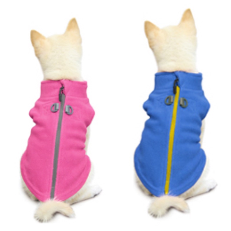 Gooby dog fleece zip up coat