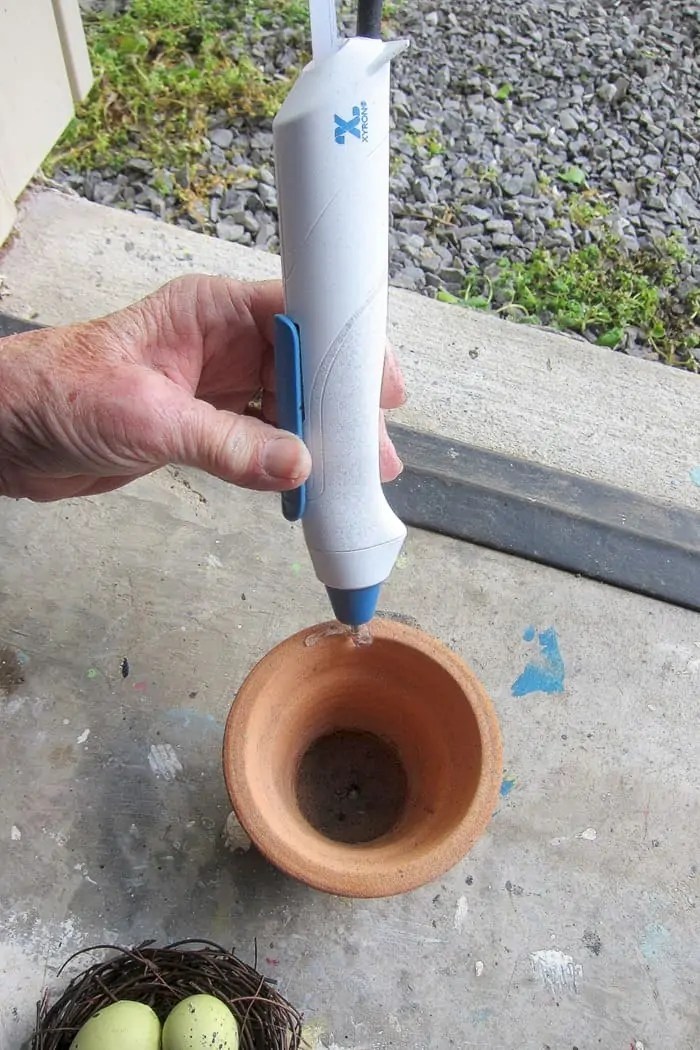 Rusty Lantern Bird Nest Decor And A New Hot Glue Pen!