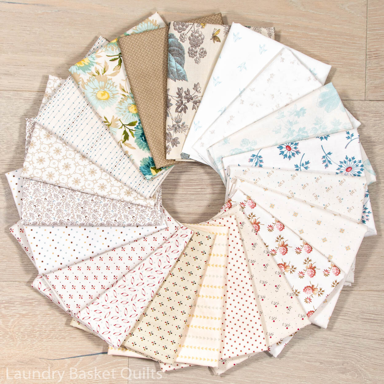 Secret Stash Neutral Half Yard Bundle by Laundry Basket Quilts