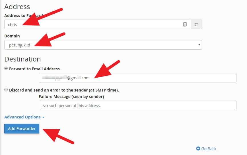 Cara Mudah Forward Email cPanel ke Gmail/Yahoo Pribadi