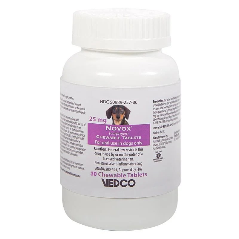 Novox Carprofen Generic to Rimadyl Pet VM