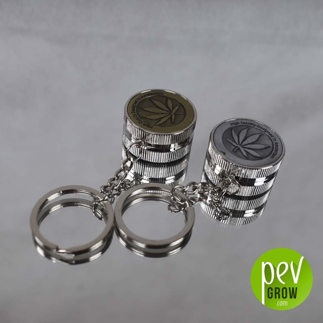 Metallic Grinder Keychain