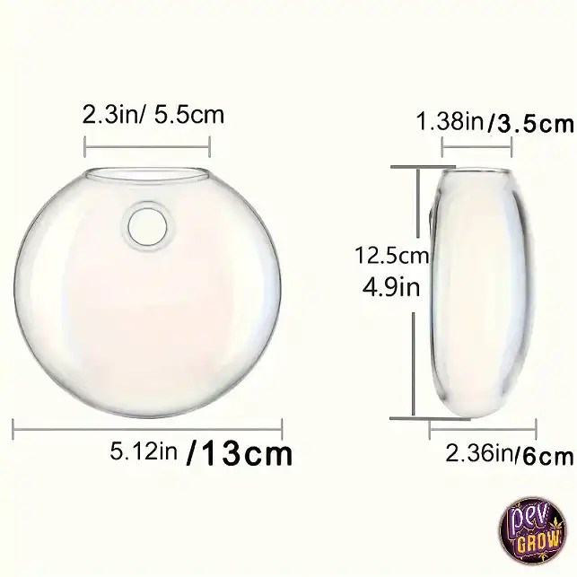 HängeGlasHydrokulturTerrarium Ø13 cm Pevgrow