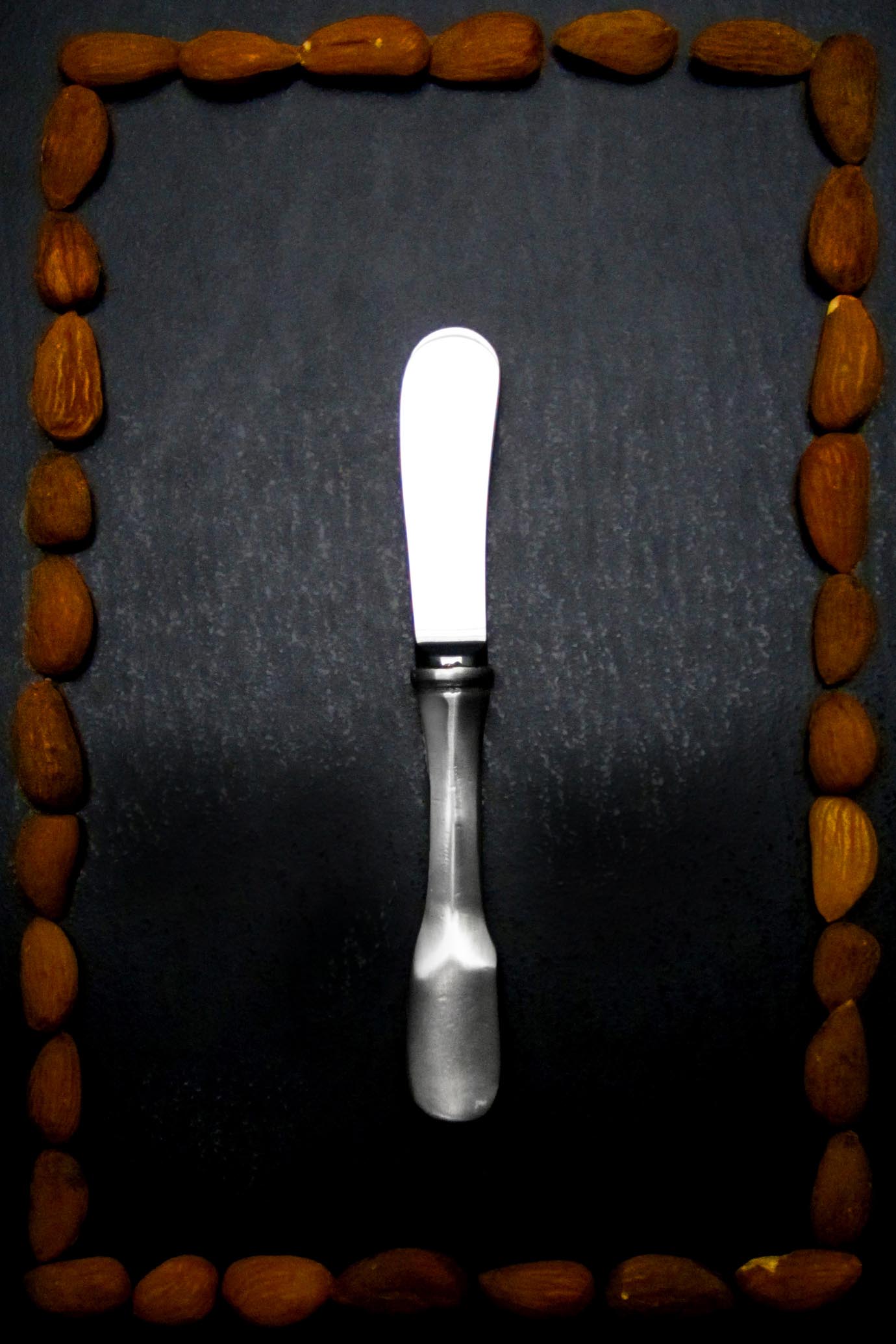 Pewter & Stainless Steel Butter Knife Italian Pewter Cutlery