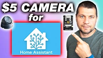5$ live streaming camera for Home Assistant | ESP32-CAM tutorial
