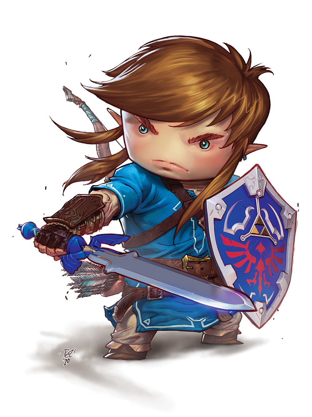 Link BOTW Master Sword Pezorama