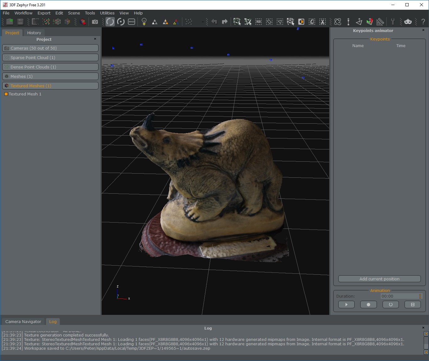 Photogrammetry Testing 9 3df Zephyr Free Dr Peter L Falkingham