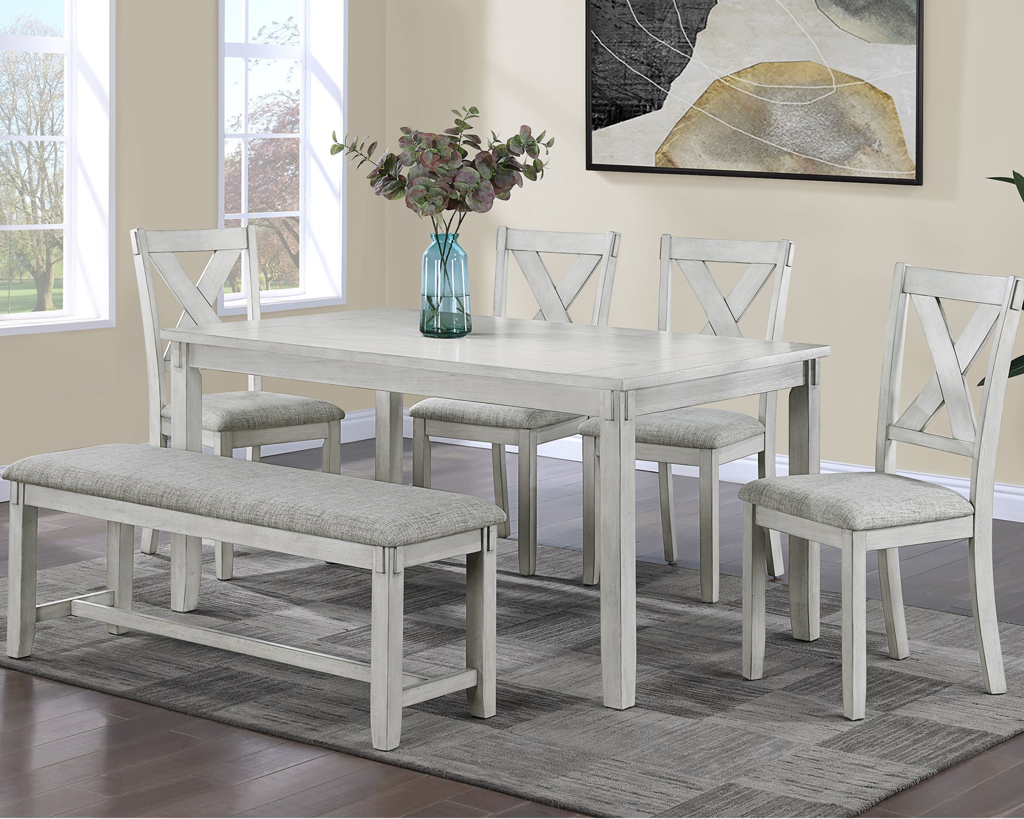 2321 Clara White 5 Pk [2321clarawhite] PFC Furniture Industries