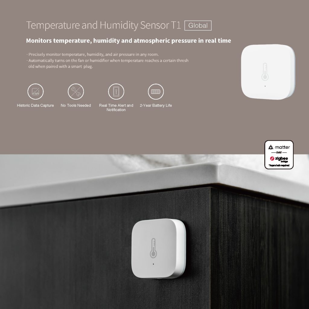Aqara Temperature and Humidity Sensor T1 - Aqara Singapore – Smart Homes