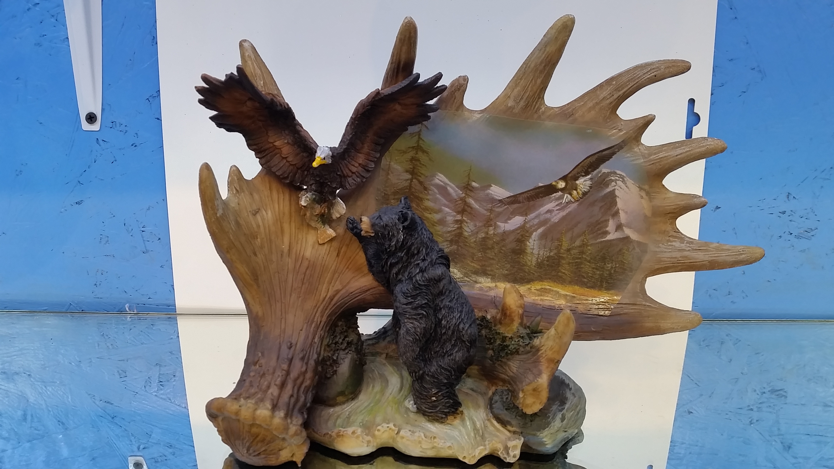 antler with eagle/bear Pisgah Forest Gem Mine Pisgah Forest, NC