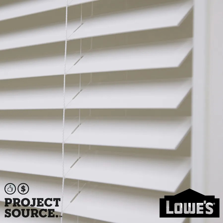 2.5in Cordless White Faux Wood Room Darkening Horizontal Blinds » PFWBS