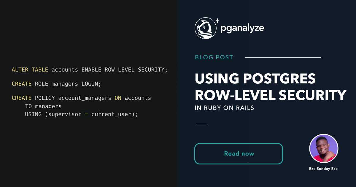 Using Postgres RowLevel Security in Ruby on Rails