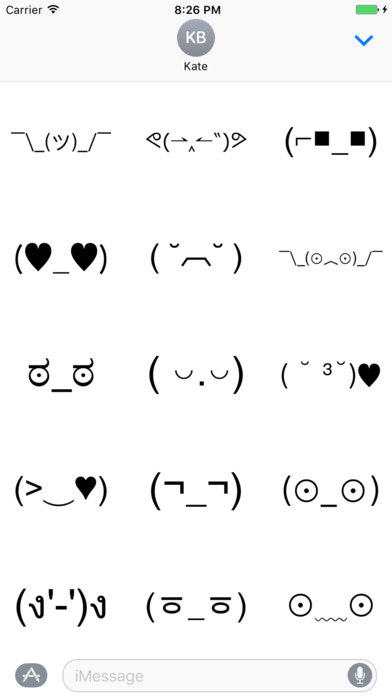 Retro Emoji ASCII emoticons for iMessage Product Hunt