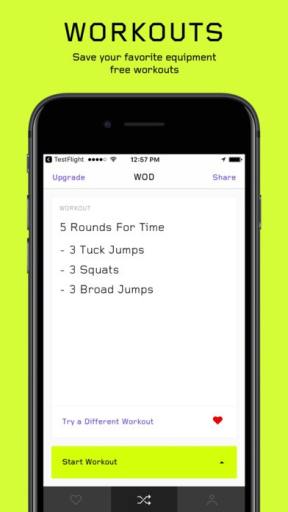 WOD A beautiful HIIT workout app for people on the go Product Hunt