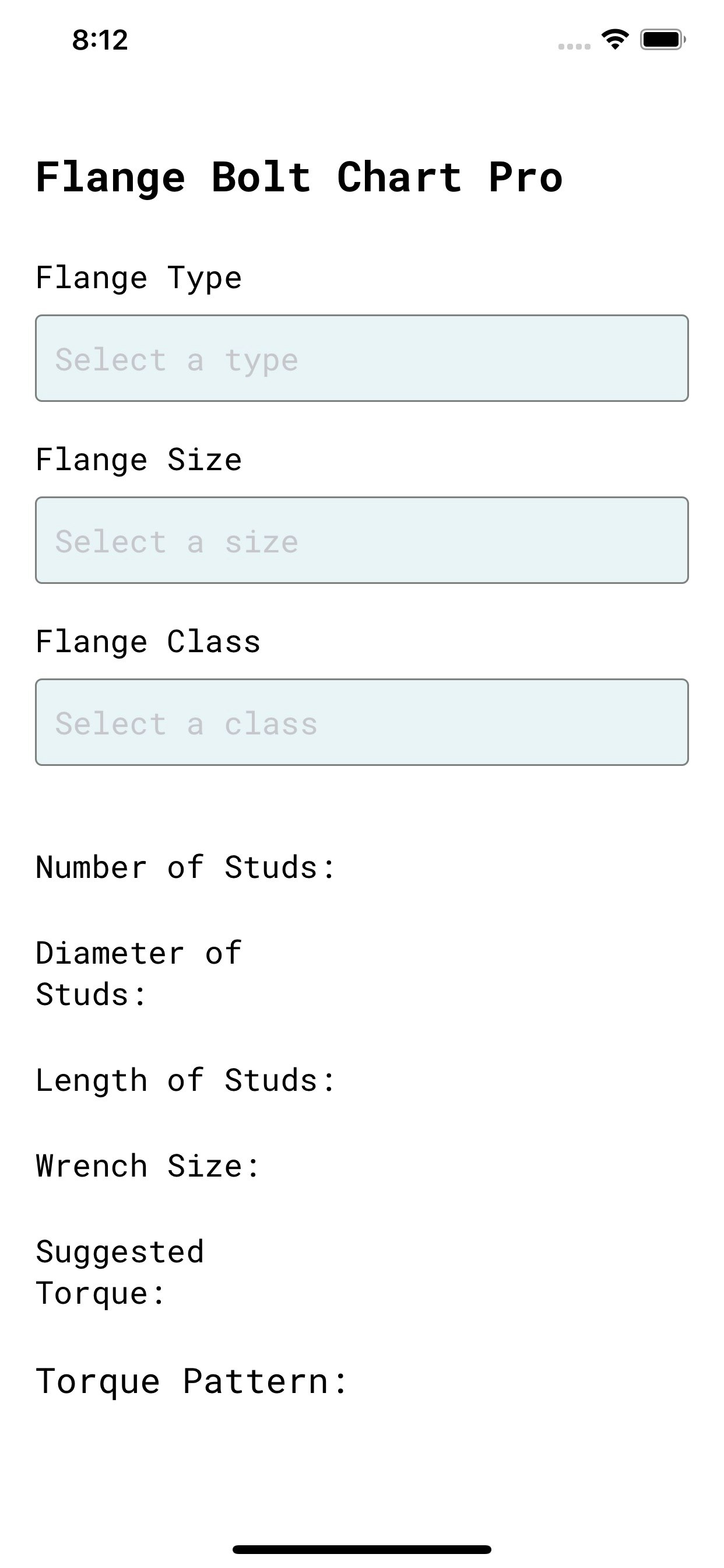 Flange Bolt Chart Product Information, Latest Updates, and Reviews
