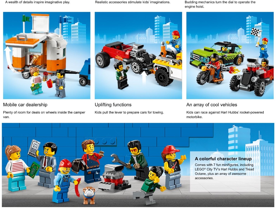 LEGO® CITY 60258 TUNING AGE 6+, BUILDING BLOCKS, 2020 (897PCS)