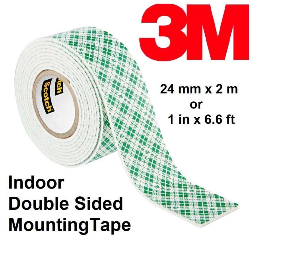 3M X Permanent Double Sided Indoor Mounting Tape 214DCSF The Home