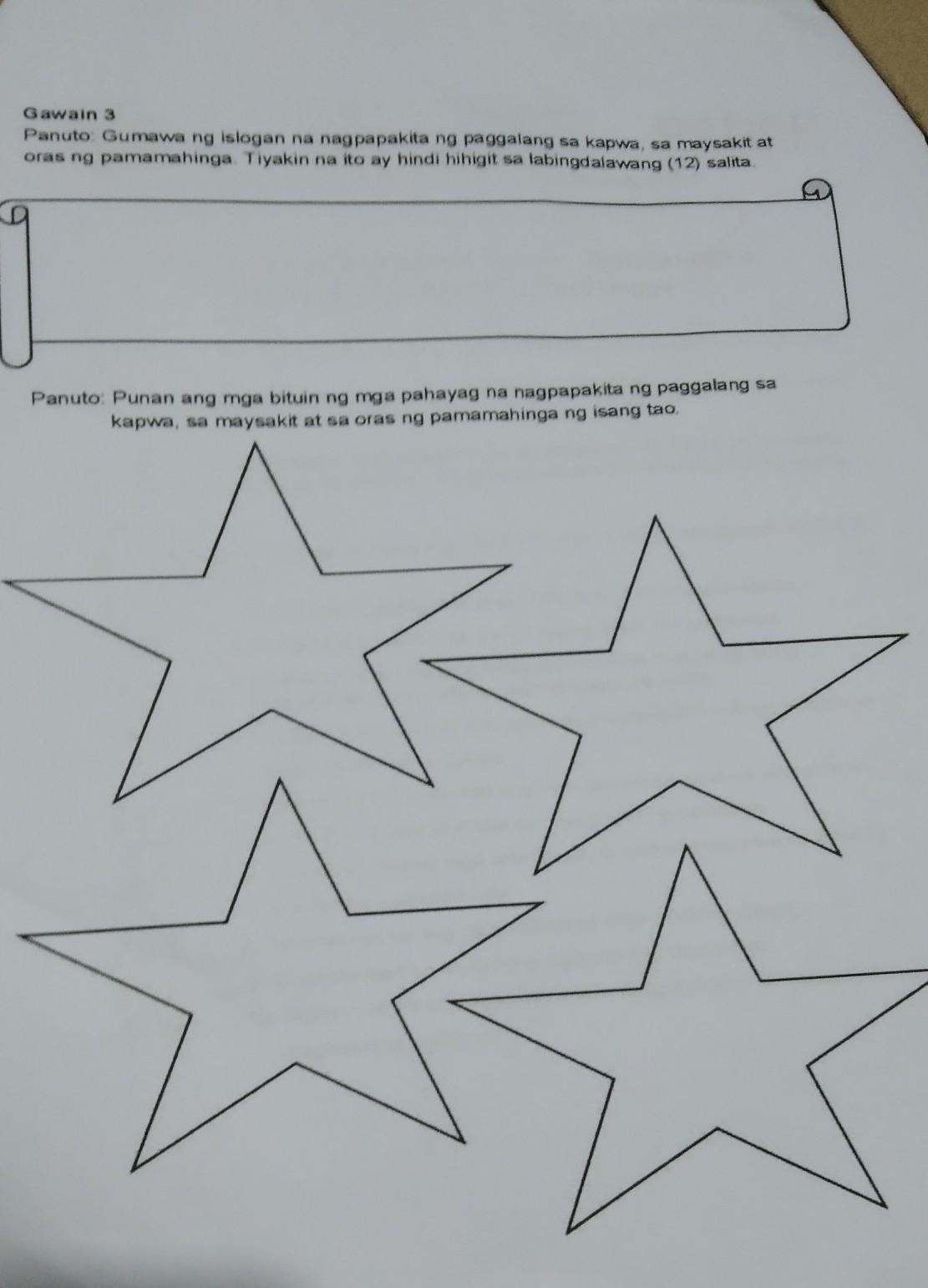 gumawa ng slogan.thank you. Brainly.ph