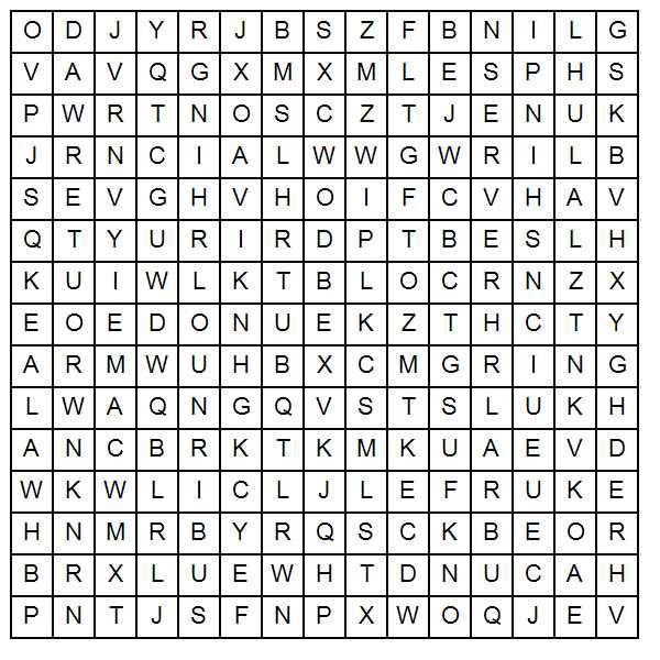 ACTIVITY 1 In the puzzle below, look for the 10 hidden words related