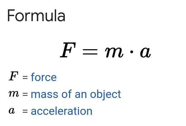 3. What is the formula for Newton's second law? Brainly.ph