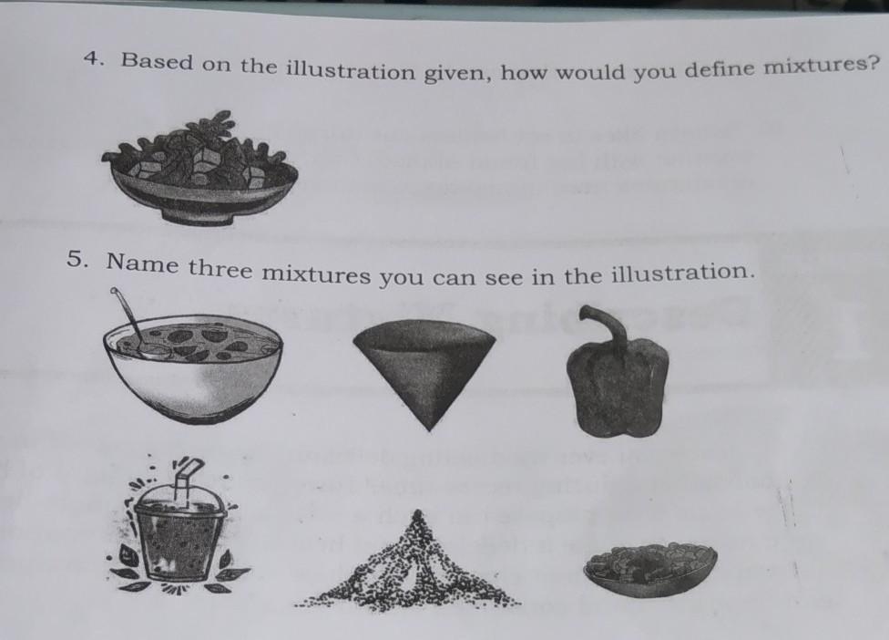 Based on the illustration given,how would you define mixtures? Brainly.ph