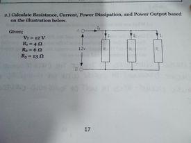Calculate Resistance, Current, Power Dissipation, and